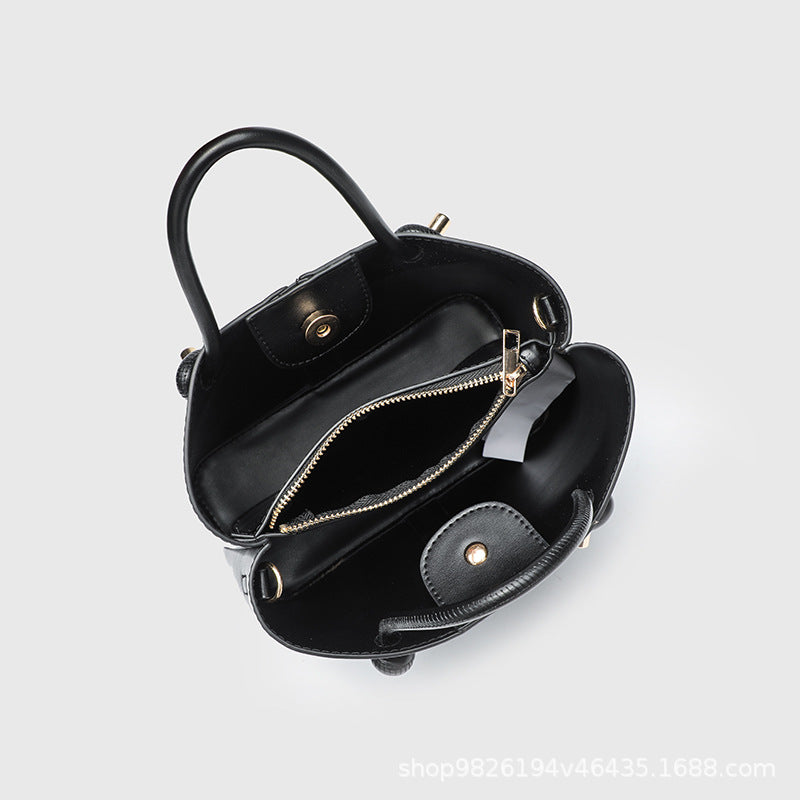 Zr's Same Style Bag, New Women's Bag, Urban Casual Satchel Crossbody Bag, Niche Design Casual Bucket Bag, Dropshipping
