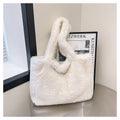 Autumn and Winter New Plush Large Bag, Furry Women's Bag, Fashionable Ins Handbag, Versatile Tote Bag, One-Shoulder Style Women's Bag