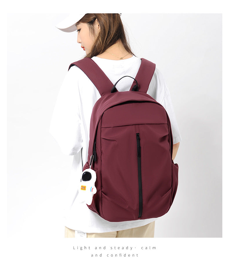 New Foreign Trade Style Simple Casual Backpack, Unisex, Lightweight Travel Backpack, Suitable for College Students, Computer Bag