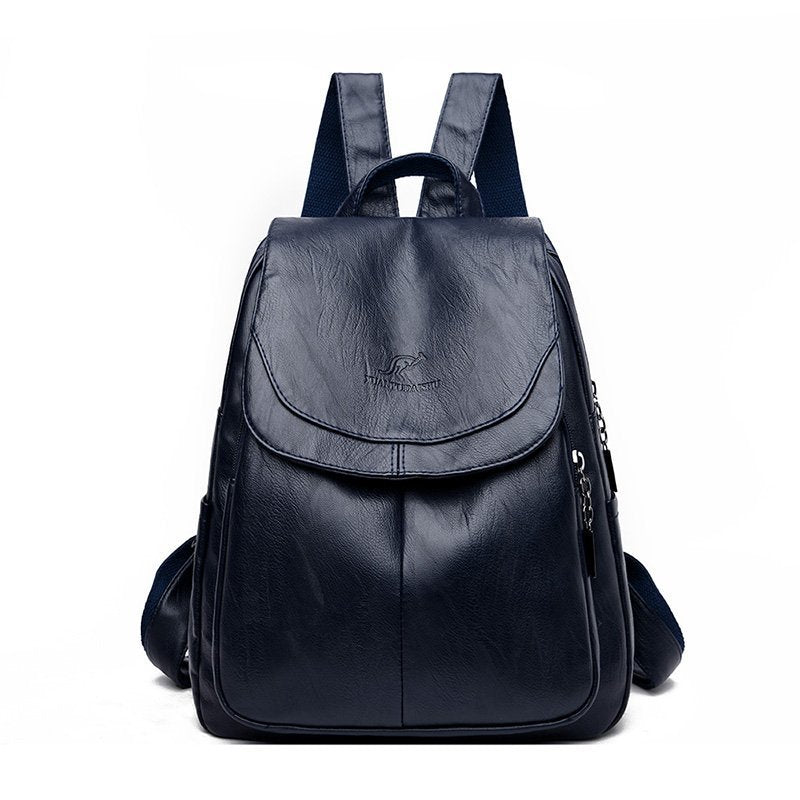 Cross-Border Women's Bag Backpack 2025 New Soft Leather Fashion Versatile Backpack Women's Large Capacity Travel Bag Ready for Sale