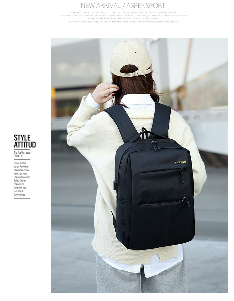 Cross-Border Wholesale Laptop Backpack, Backpack, Casual Three-Piece Gift, Casual School Bag, Men's and Women's Backpack