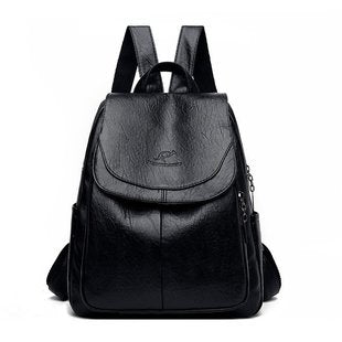Cross-Border Women's Bag Backpack 2025 New Soft Leather Fashion Versatile Backpack Women's Large Capacity Travel Bag Ready for Sale
