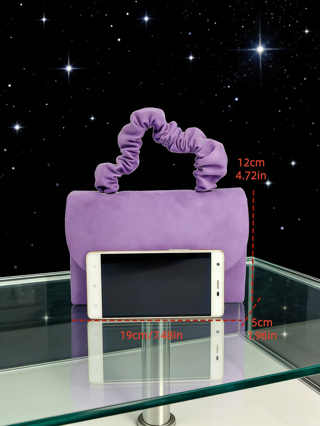 2025 Niche Cross-Border Velvet Bag, Elegant Mini Hair Tie Handbag, Elegant and Versatile One-Shoulder Cross-Body Bag
