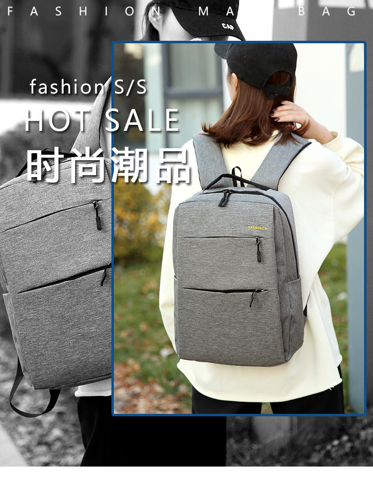 Cross-Border Wholesale Laptop Backpack, Backpack, Casual Three-Piece Gift, Casual School Bag, Men's and Women's Backpack