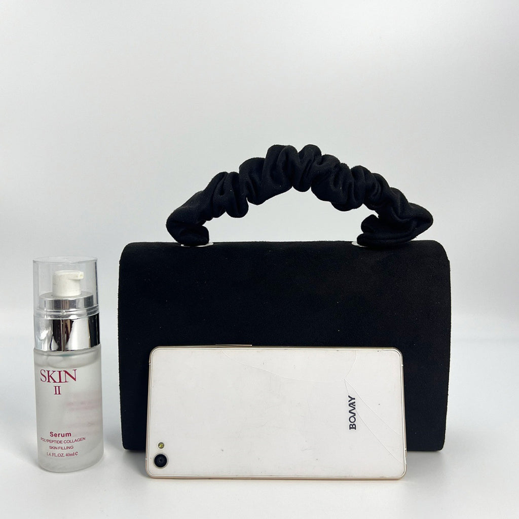 2025 Niche Cross-Border Velvet Bag, Elegant Mini Hair Tie Handbag, Elegant and Versatile One-Shoulder Cross-Body Bag