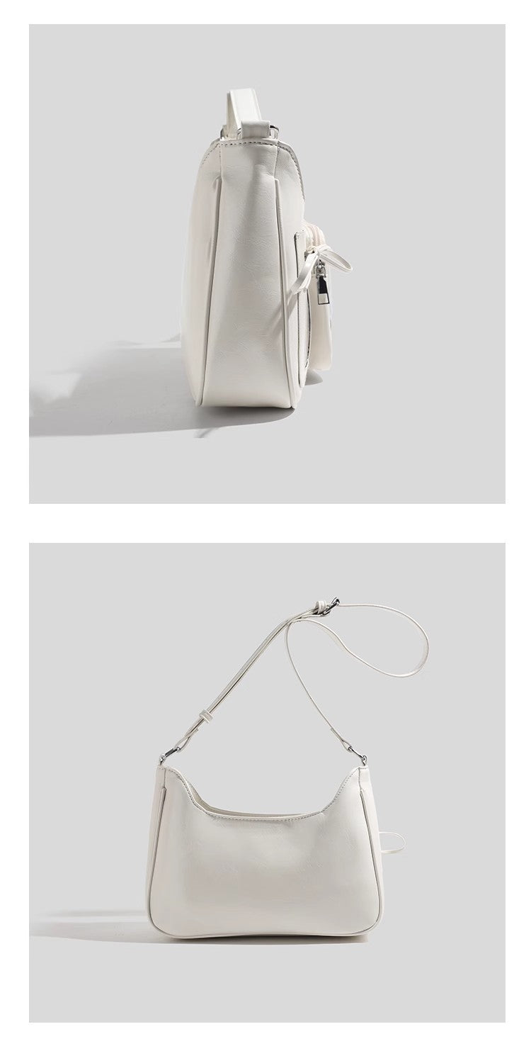2025 New Japanese Pain Bag Single Shoulder Crossbody Bag Secondary Texte Small Food Daily Transparent Bag for Women