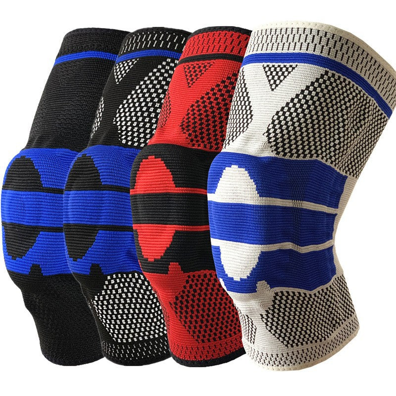Protector Riding Silicone Sports Knee Pads Spring Support Outdoor Adult Basketball Mountaineering Running Knee Pads
