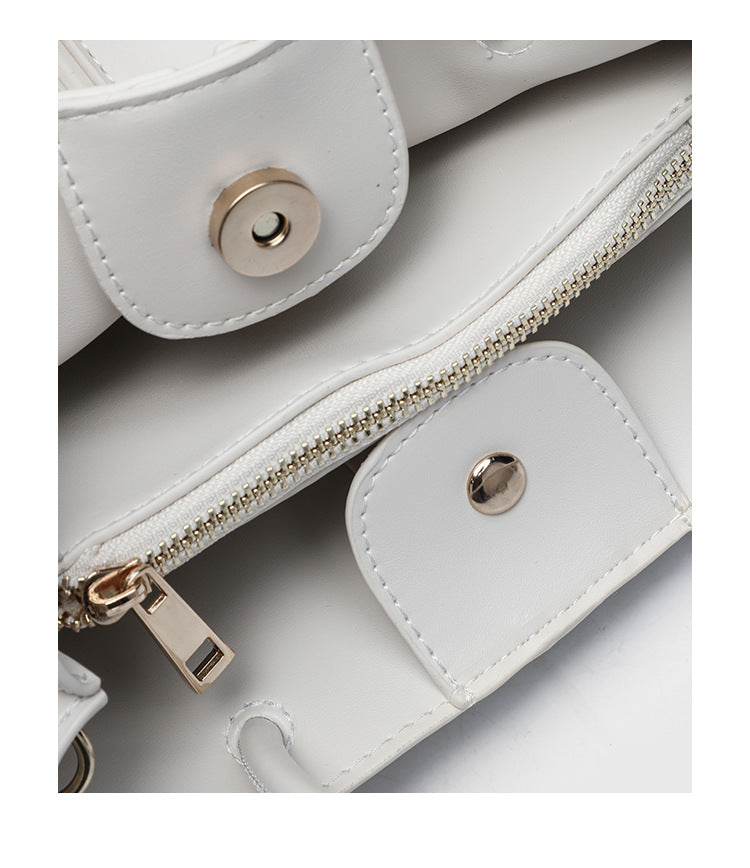 Zr's Same Style Bag, New Women's Bag, Urban Casual Satchel Crossbody Bag, Niche Design Casual Bucket Bag, Dropshipping