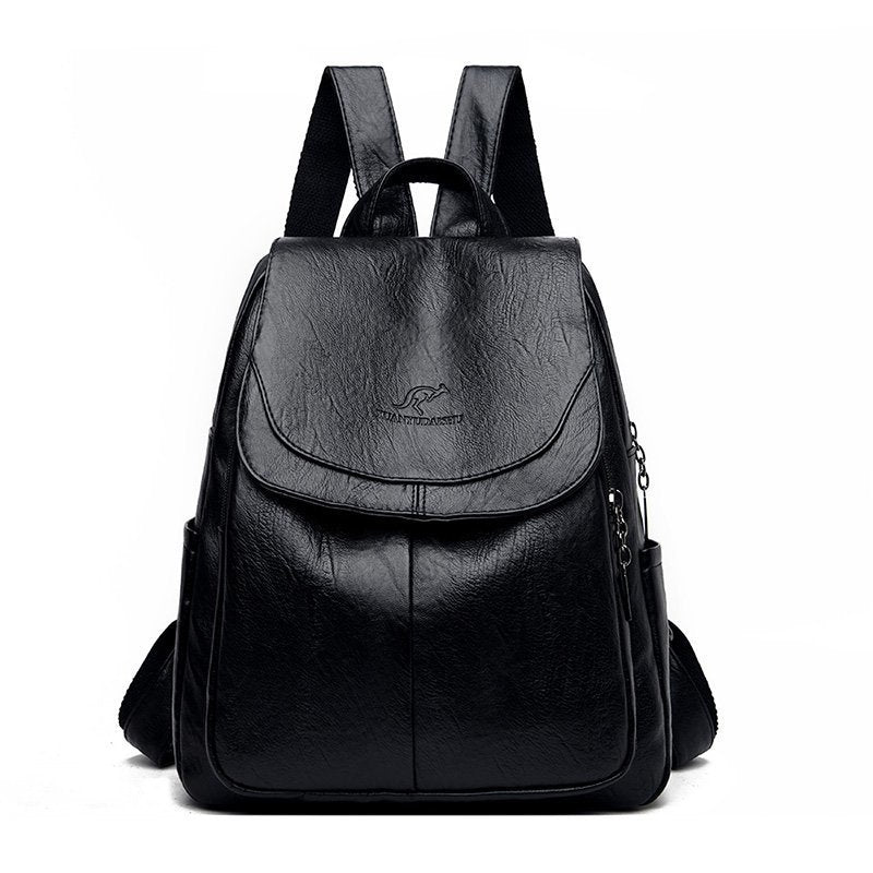 Cross-Border Women's Bag Backpack 2025 New Soft Leather Fashion Versatile Backpack Women's Large Capacity Travel Bag Ready for Sale