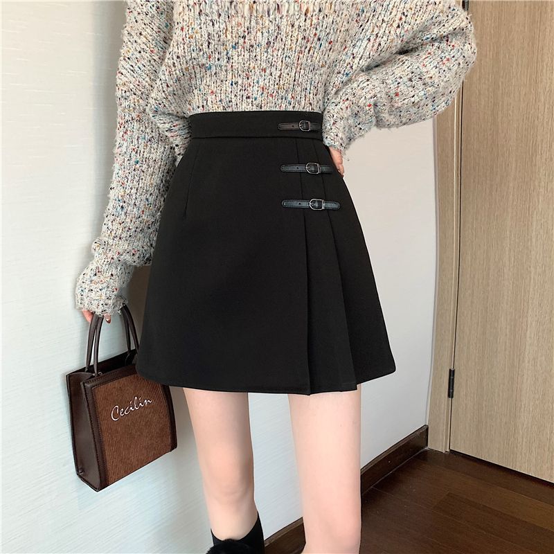 Pleated Skirt Summer Women's Asymmetrical Short Skirt Plus Size Fat Mm High Waist Hip Skirt Slimming Look Crotch-covering A-line Skirt