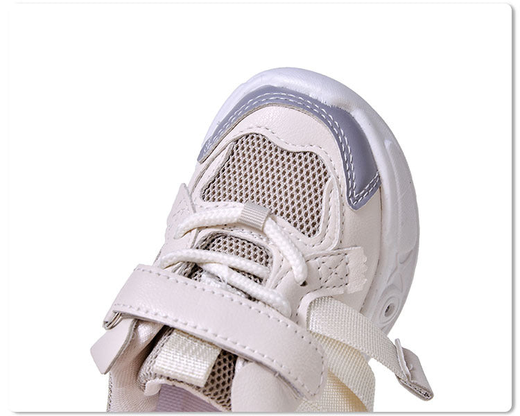 2024 Spring and Autumn New Breathable Children's Running Shoes Mesh Surface 1-6 Years Old Dad Shoes LED Luminous Children's sneaker Trendy