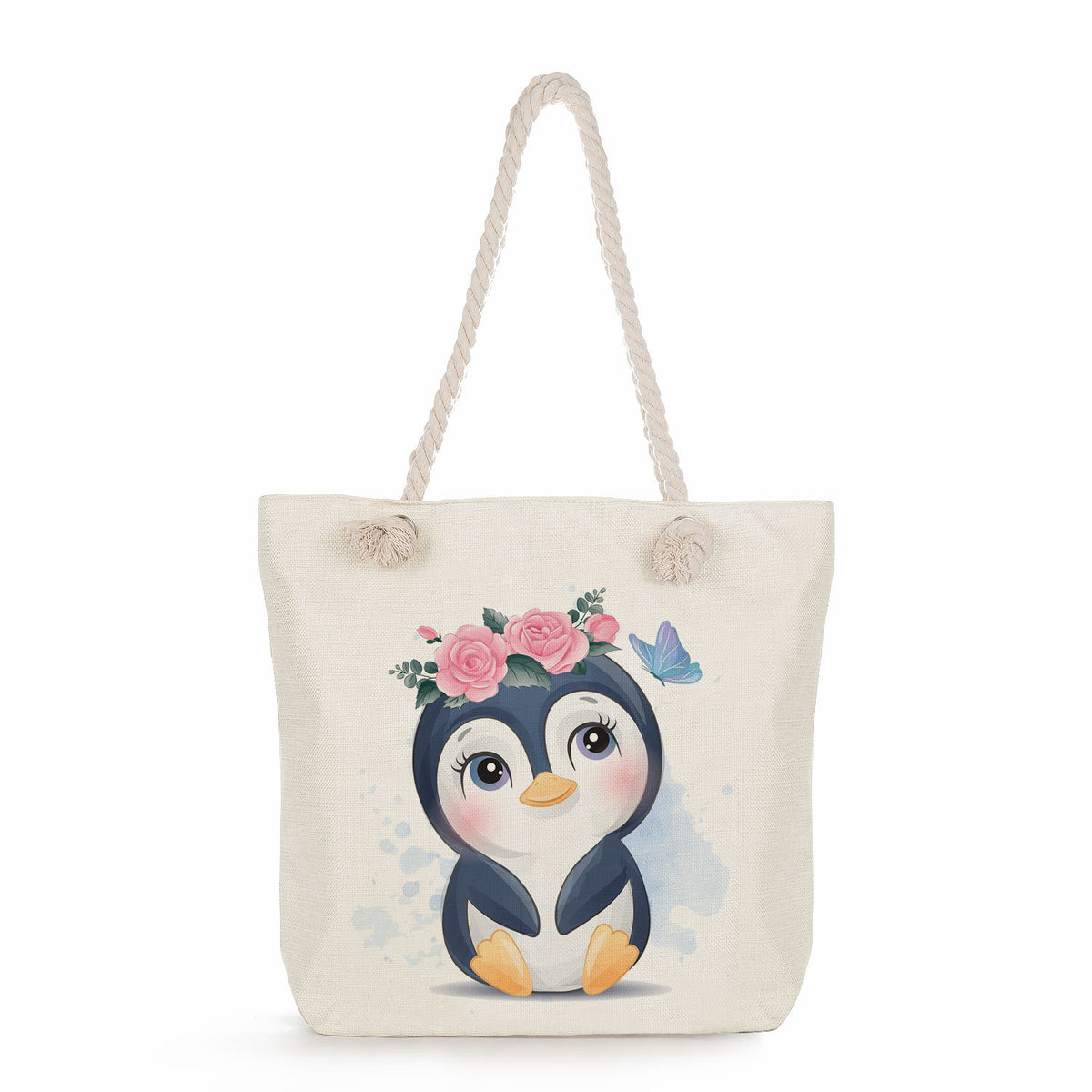 Spot wholesale cartoon cute animal shoulder bag simple large capacity handbag lazy style literary tote bag