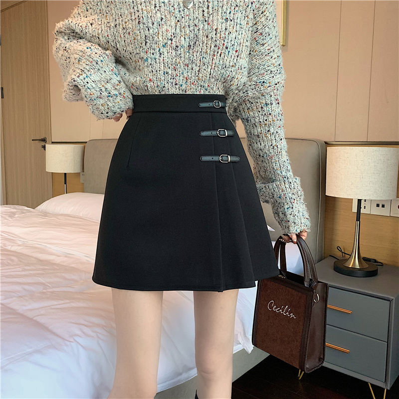 Pleated Skirt Summer Women's Asymmetrical Short Skirt Plus Size Fat Mm High Waist Hip Skirt Slimming Look Crotch-covering A-line Skirt
