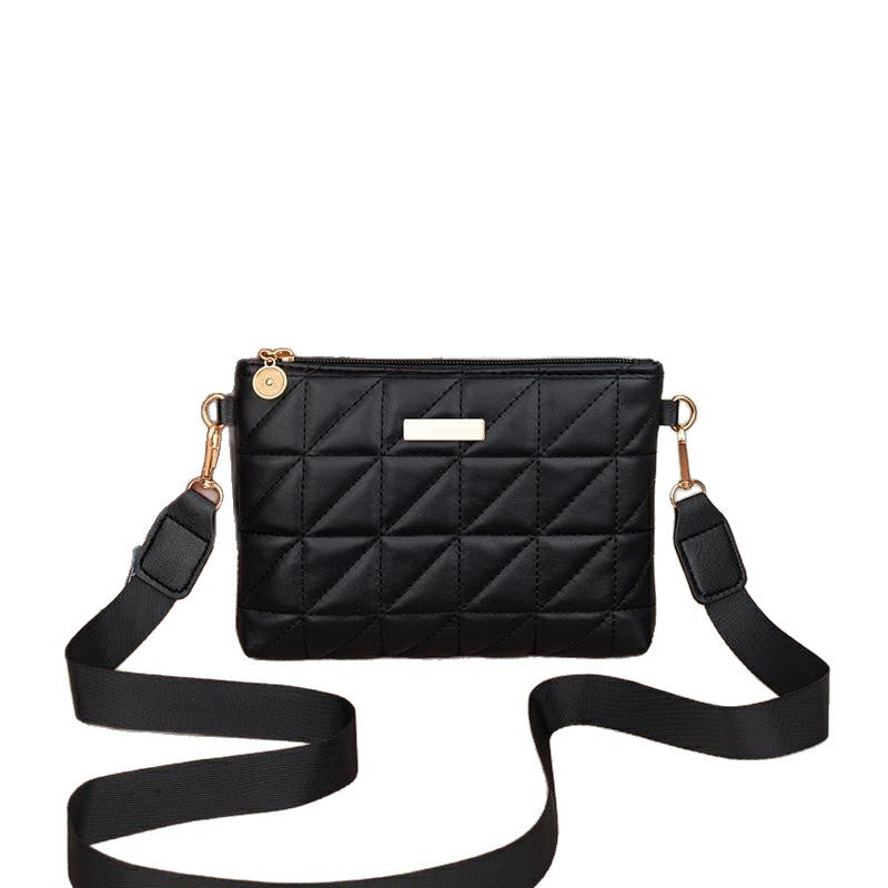 2025 New Triangle Embroidered Small Square Bag Ladies Bag Cross-Border Women's Bag Wholesale Fashion Versatile Chain Small Bag