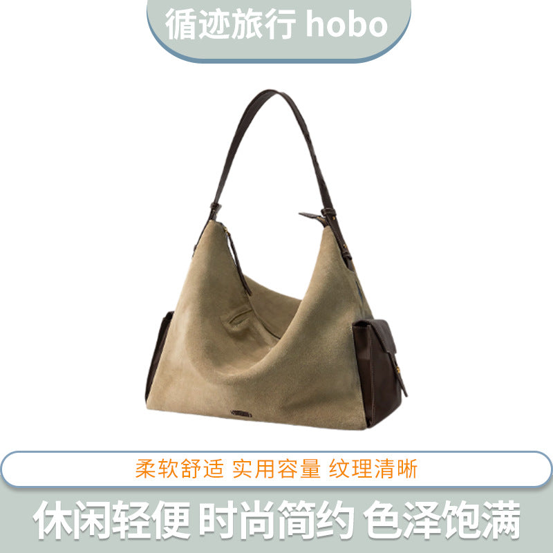 2025 Summer Fashion Travel Hobo Bag Large Capacity Crossbody Handheld Tote Bag Women's Shoulder Bag Computer Bag Storage