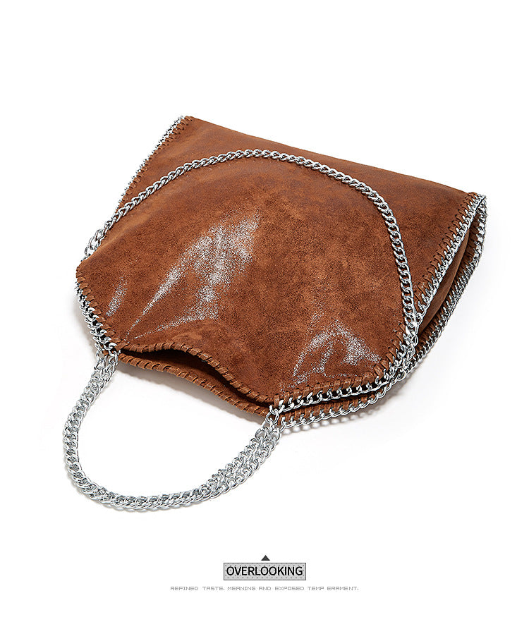 Aliexpress Foreign Trade 2025 New Chain Women's Bag Foldable Women's Shoulder Bag Factory Direct Sales Large Bag Wholesale