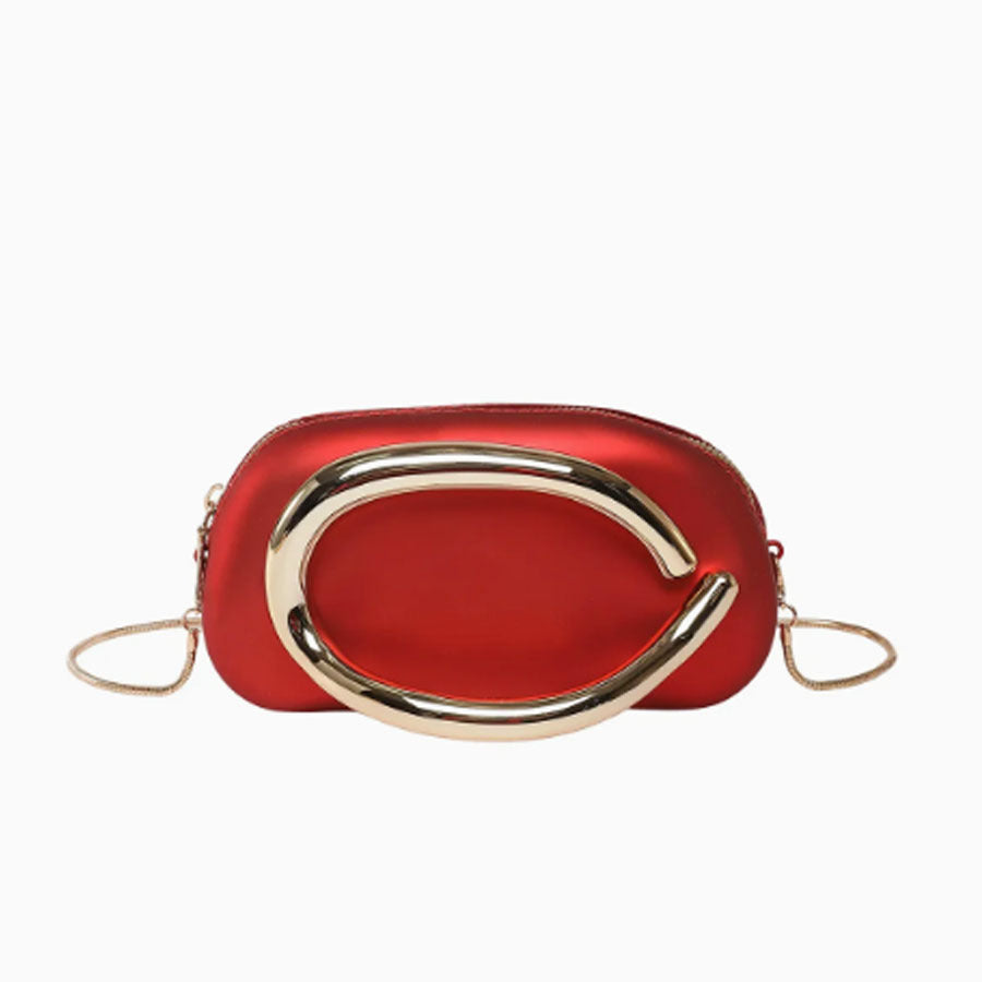 European and American Cross-Border Trendy Classic Round Box Clutch Bag Evening Bag Acrylic Bag Retro Metal Handle Single Shoulder Crossbody