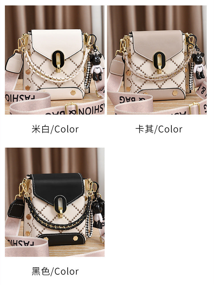 Summer Korean Style Simple Small Square Bag Fashionable Versatile Shoulder Crossbody Bag Trendy Mini Mobile Phone Bag Women's Bag Wholesale
