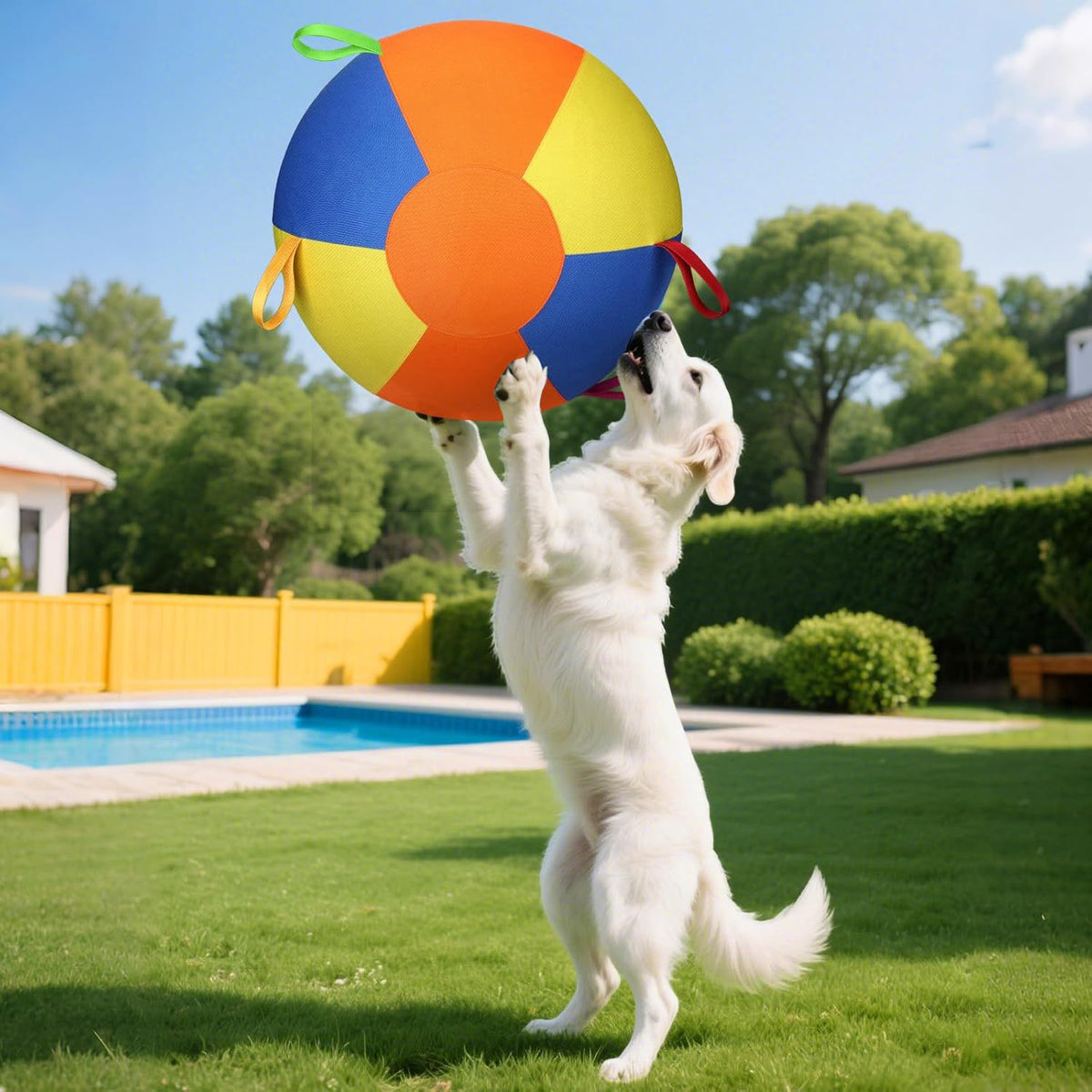 Cross-Border Sheep Horse Dog Herding Ball—Durable Solid Color Polyester Inflatable Training and Exercise Toy Pet Game Ball