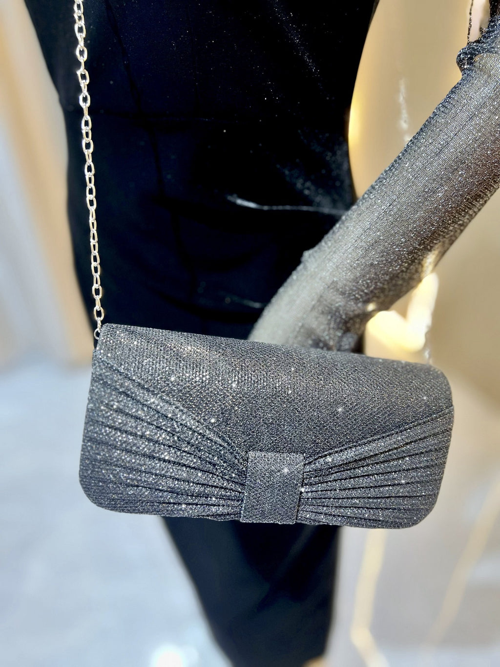 New Fashion Banquet Bag Shiny Clutch Bag Ladies Chain Crossbody Shoulder Mini Bag Celebrity Dress Cheongsam Bag