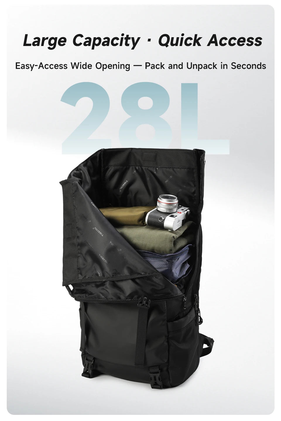 Tigernu Reiserucksack für Herren, TPU, wasserdicht, Rucksack für Herren, erweiterbar, Herrenrucksack, Business-Taschen, Schulrucksack