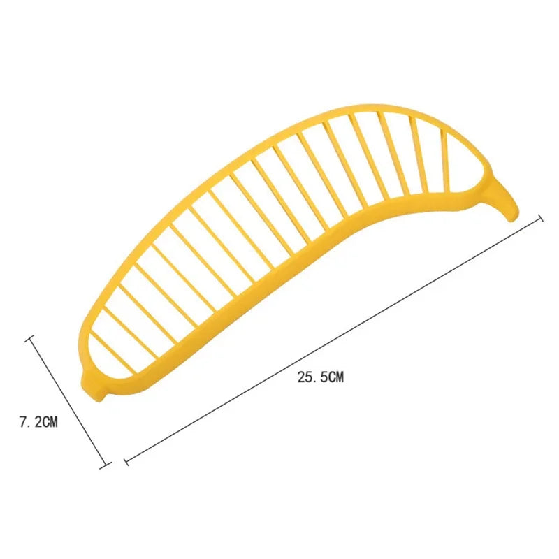 Kitchen Gadgets Plastic Banana Slicer Cutter Fruit Vegetable Tools Salad Maker Banana Chopper  Kitchen Tools Cooking Cut