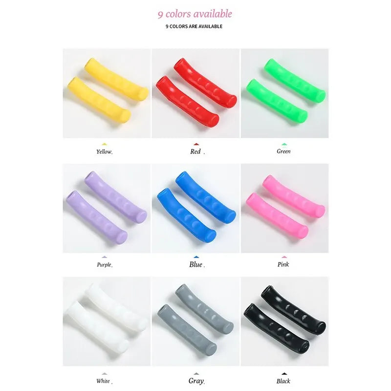 1 Pair Bicycle Brake Handle Protection Cover Mountain Road Bike Brake Lever Protection Anti Slip Gel Sleeve Cycling Accessories