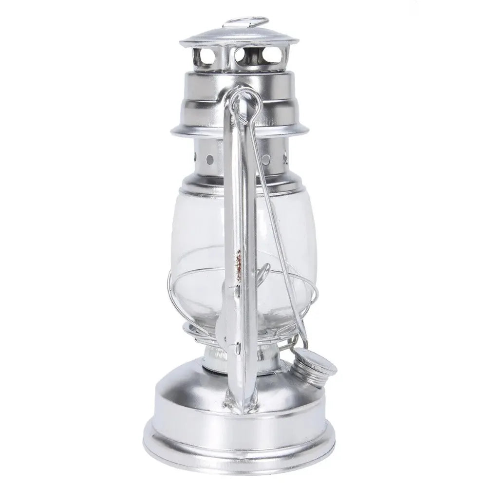 1PC Retro Lantern Home Table Decoration Lamp Outdoor Picnic Hand-Held Lights Metal Hurricane Oil for Dinner Decoration Lamps