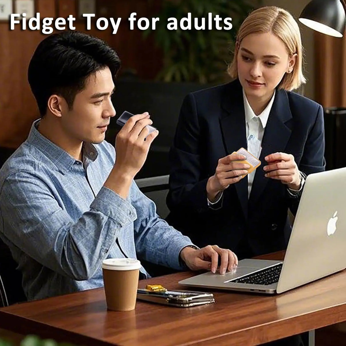 Fidget Toys Adults, Fidget Slider Magnetic Fidget Slider, Adult Fidgets for Anxiety and Stress, with a Unique Tuning Fork Effect