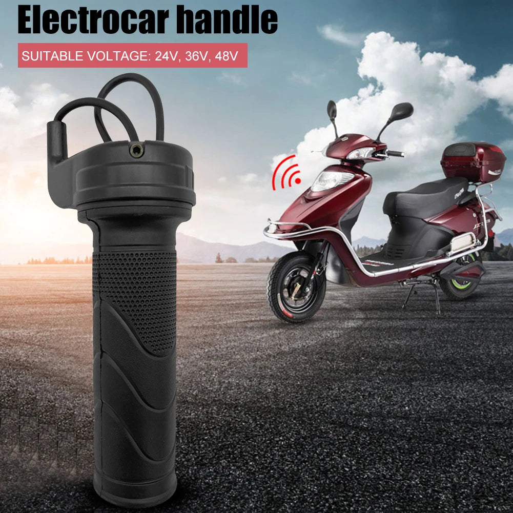 Electric Bicycle Twist Throttle 24V 36V 48V Universal Ebike Throttle Handle Accelerator for Electric Scooter E-bike Motorcycle