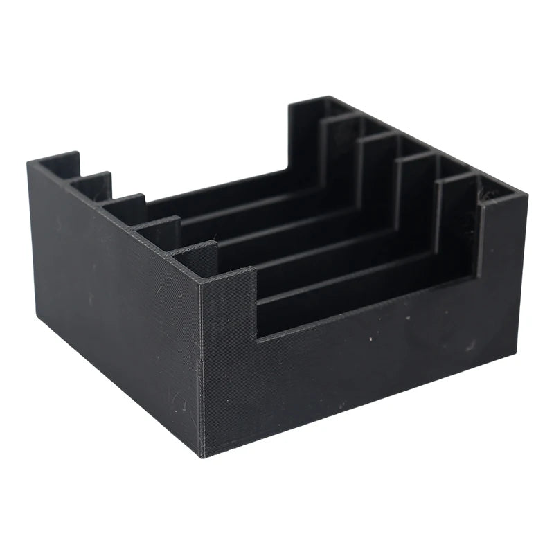 Festplattenaufbewahrungsbox 3,5-Zoll Mechanische Festplattenaufbewahrungsbox 3D-Gedrucktes Schwarzes Aufbewahrungsregal Organizer Wohnwagen-Zubehör