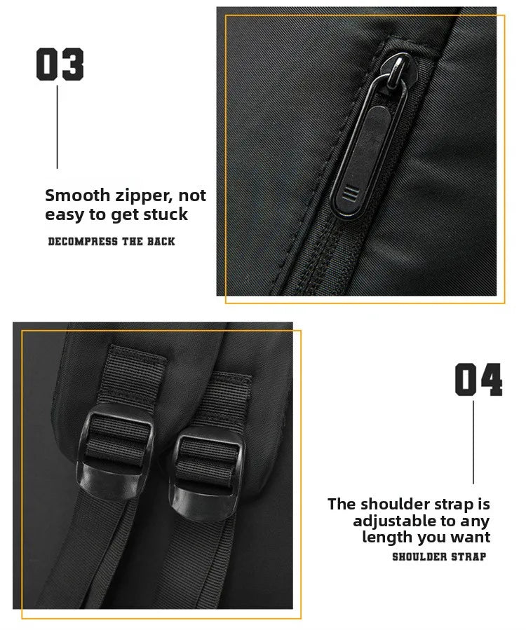 Europa und die Vereinigten Staaten: Neuer Roll-Top-Rucksack für Herren, Business- und Freizeitrucksack mit Rollverschluss.