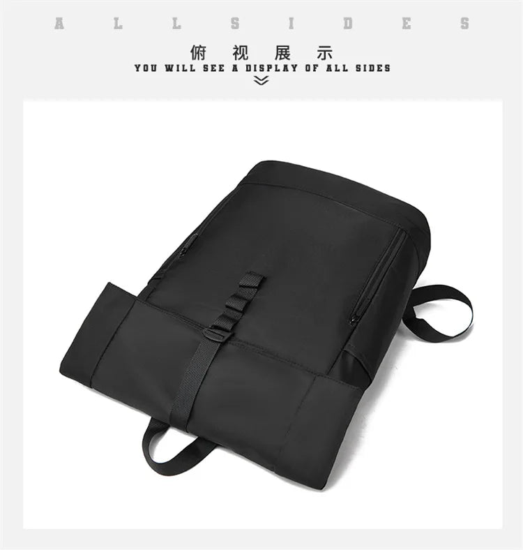 Europa und die Vereinigten Staaten: Neuer Roll-Top-Rucksack für Herren, Business- und Freizeitrucksack mit Rollverschluss.