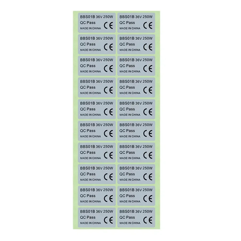 20Pcs Ebike Electric Bicycle Sticker PVC Stickers For BAFANG 36V 250W/48V 750W01/BBSHD Electric Bike Accessories