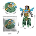 Transformable Fidget Spinners Funny Sensory Fidget Toys Deformable DIY Round to Robot Fingertip Toys for Kids Party Gifts