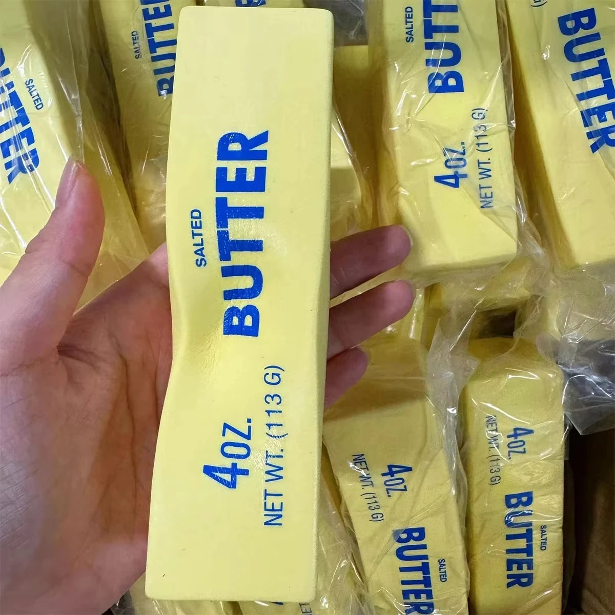 Butter Stick Fidget Toys Squishy Elastic Cheese Stick Funny Decompression Stress Anxiety Relief Game Squeeze Prank Toy