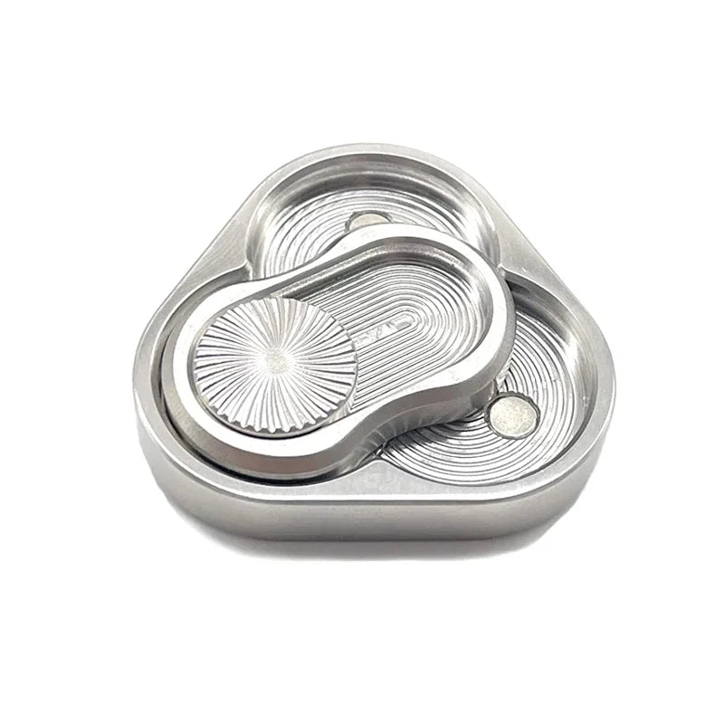 Triangle Magnetic Fidget Slider for Adults EDC Metal Finger Push Card Anti Stress Spinner Toy Autism Anxiety Relief Sensory Toys