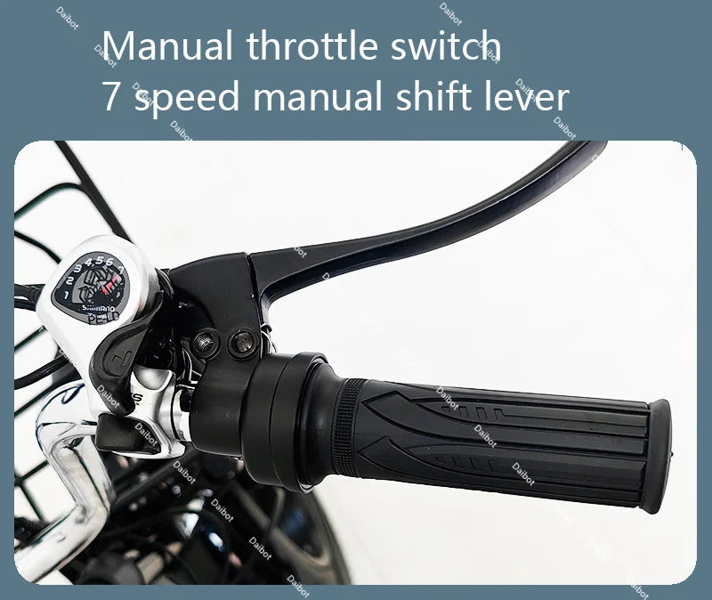 20 Inch Fat Tire Electric Folding Bicycle For Adults 48V 500W Electric Tricycles 3 Wheel Electric Cargo Bike For Women Man Ebike