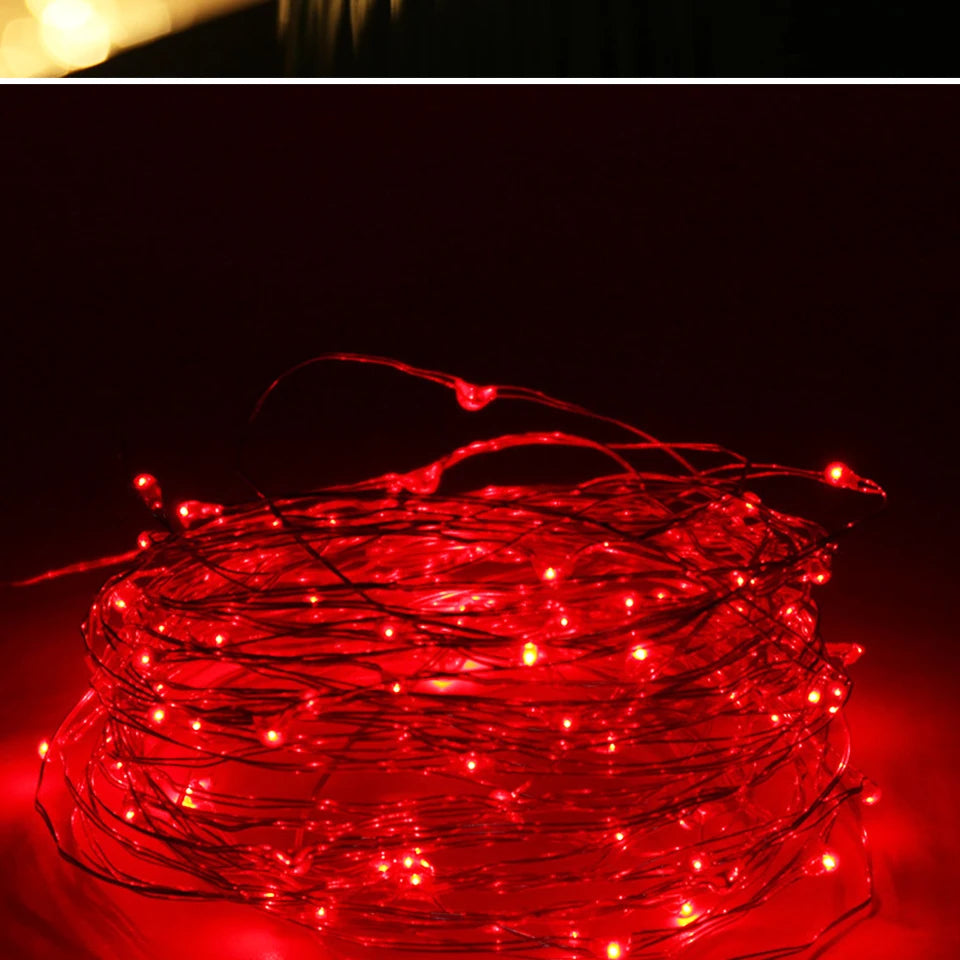 10/PCS 5M/3M LED Lantern Christmas Fairy Tale Lamp Lantern Cake Gift Box Creative Star String Light Battery Copper Wire Light