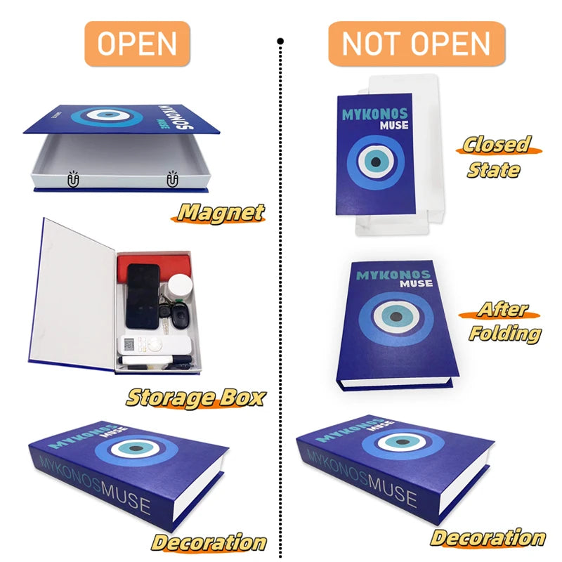 Islamic Mosque Kabaa Luxury Fake Book Home Decor Decorative Books Storage Box Simulation Book Coffee Table Interior Decoration