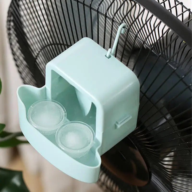 Electric Fan Cooling Storage Box Hanging Fan Cooling Tool With 4 Cup Household Cooling Box Fan Cooler Refrigeration Accessories