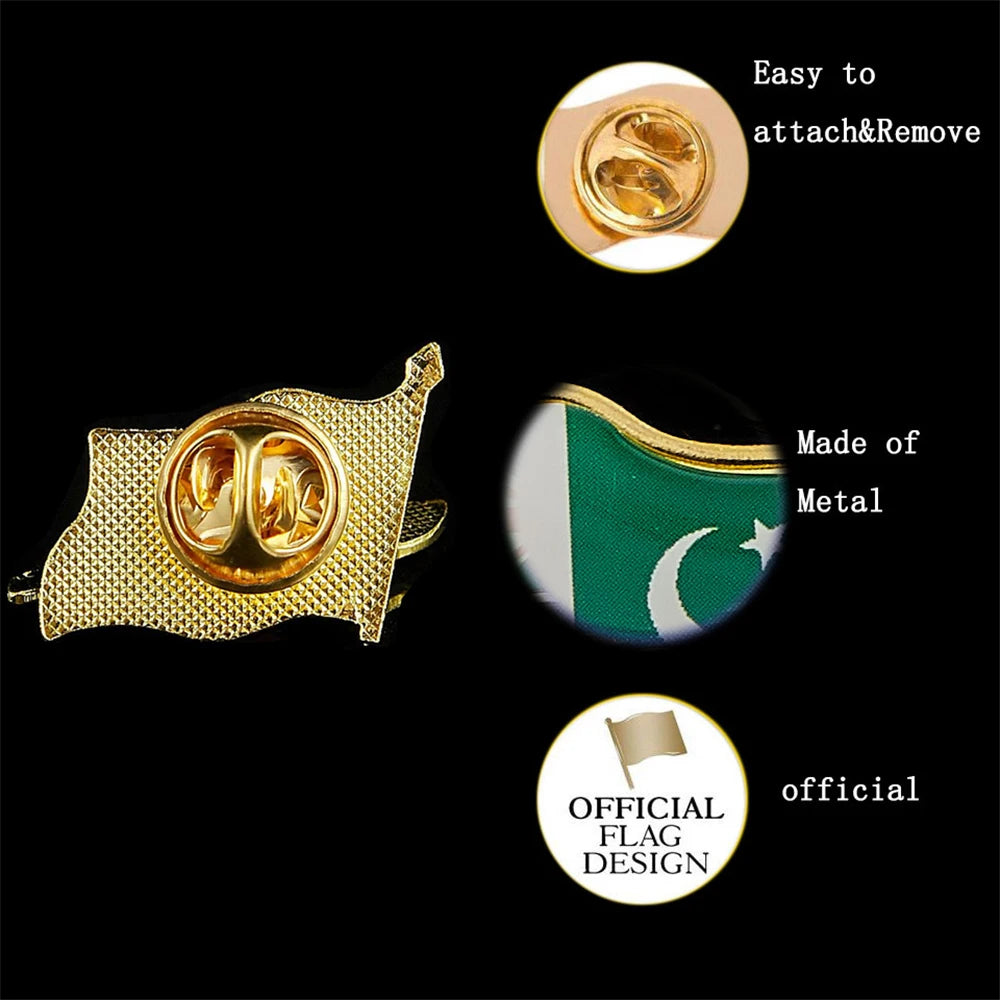 Pakistan Islamische Republik Nationalflagge Anstecknadel Hinduismus Buddhismus Christentum Zoroastrismus
