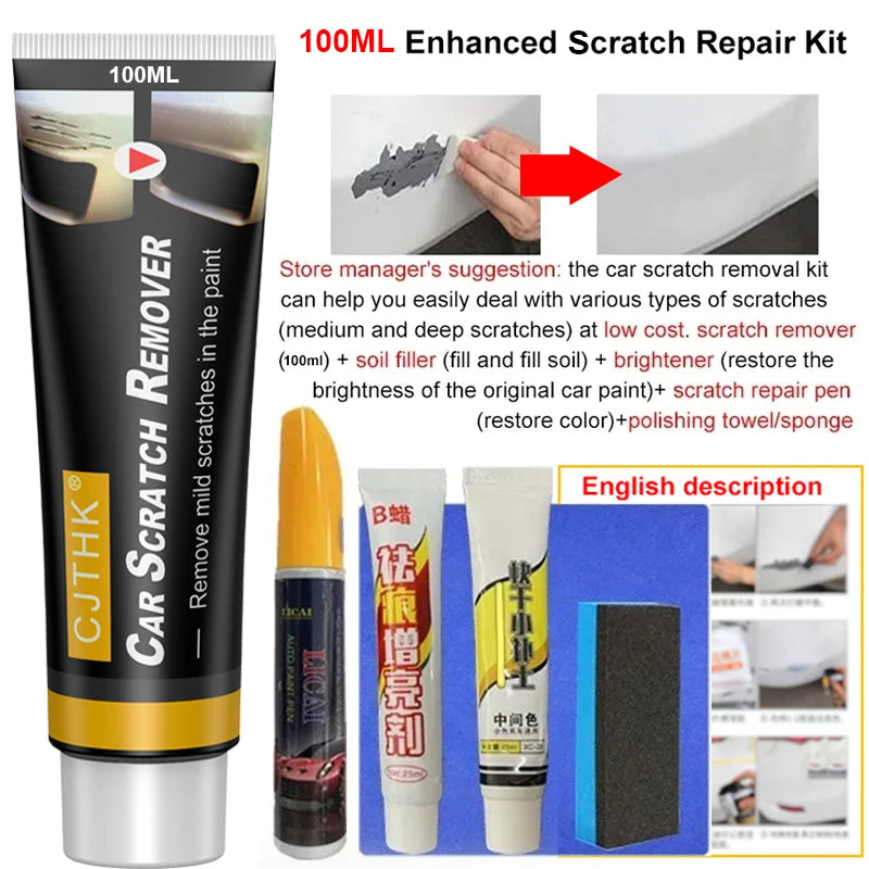 Auto Kratzer Entferner Farbe Pflege Werkzeuge Auto Swirl Entferner Kratzer Reparatur Polieren Auto Körper Schleifen Verbindung Anti Scratch Wachs