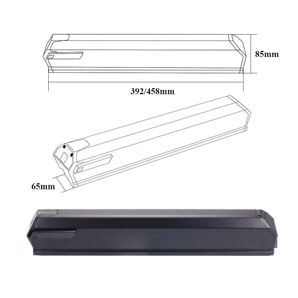 Saber Plus Ebike Battery 36V 10.4Ah 11.6Ah 13Ah 14Ah 15.6Ah 48V 17Ah Electric Bike Integrated Battery Pack