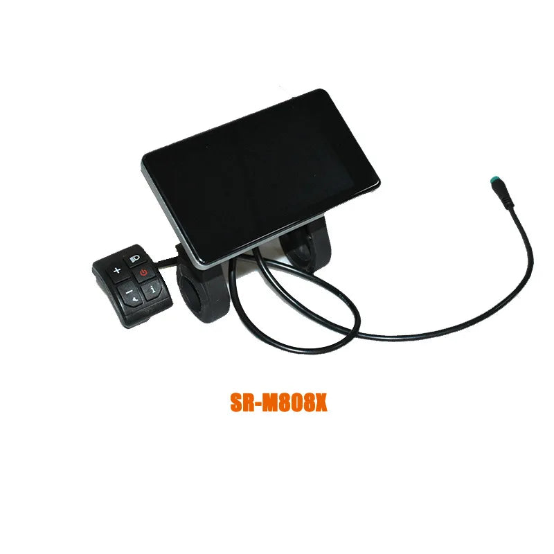 808 4-Inch LCD Display for E-Bike 24V-72V – with Light Sensor & NFC Keyless Start