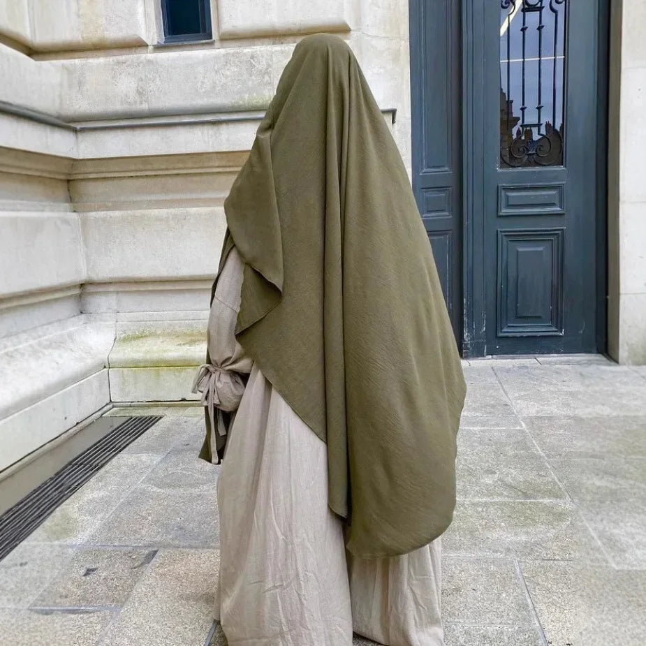 Eid Muslim Khimar Women Hijab Islamic Dubai Scarves Turban Arab Headdress Ramadan Morocco 2025 Praying Long Hijabs Headscarf