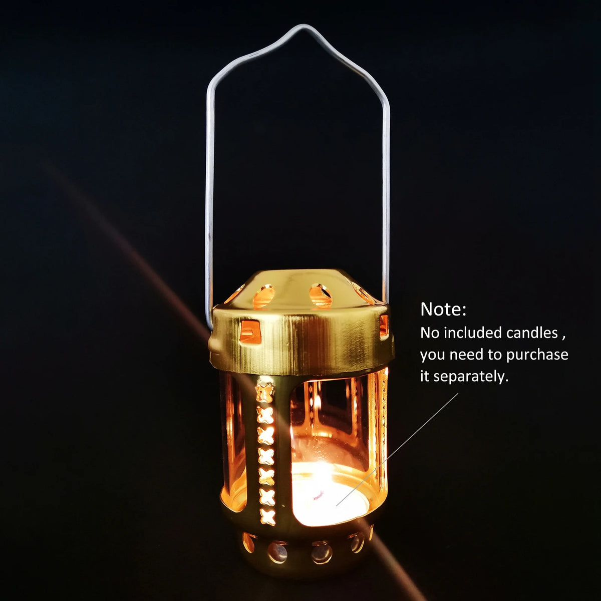 Portable Candle Lantern Night Fishing Hanging Outdoor Camping Aluminium Alloy Candle Lamp outdoor candle lantern candle lantern