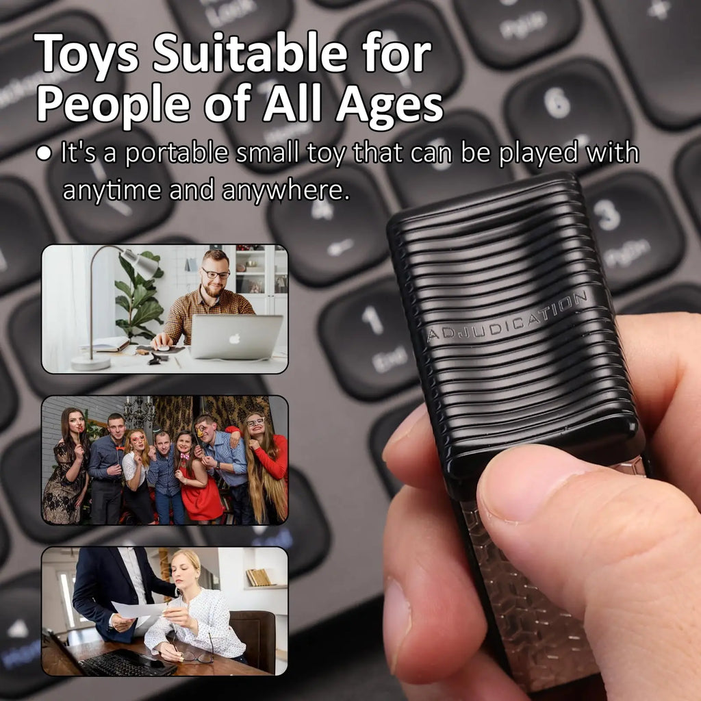 Fidget Toys Adults, Fidget Slider Magnetic Fidget Slider, Adult Fidgets for Anxiety and Stress, with a Unique Tuning Fork Effect