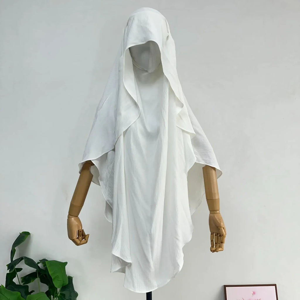 Eid Muslim Khimar Women Hijab Islamic Dubai Scarves Turban Arab Headdress Ramadan Morocco 2025 Praying Long Hijabs Headscarf