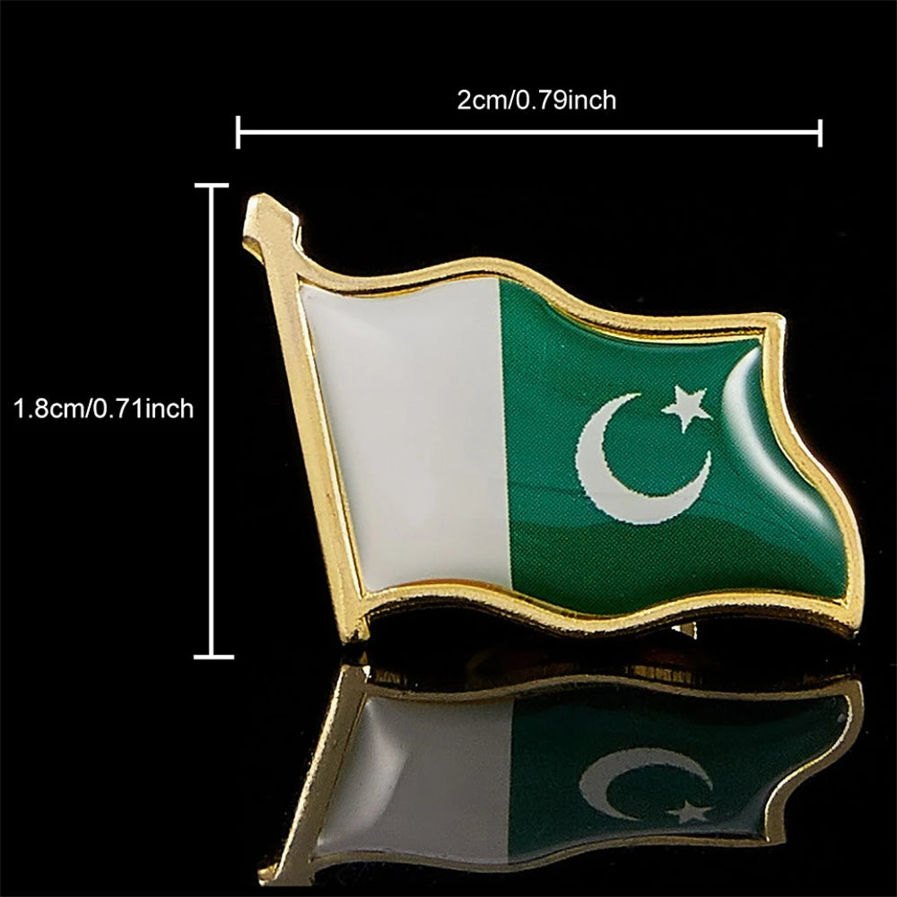 Pakistan Islamische Republik Nationalflagge Anstecknadel Hinduismus Buddhismus Christentum Zoroastrismus